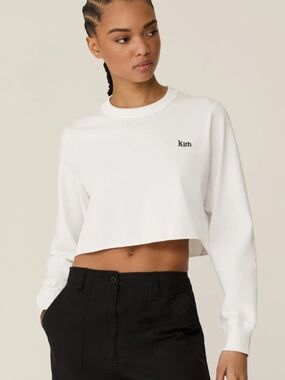 Kith Women Lucy Cropped Long Sleeve II Tee